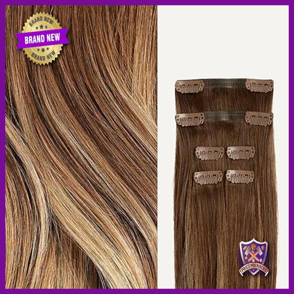 Human Hair Extensions 12 Inch 6 Wefts Thin Hair Volume Fill Ins main image 4